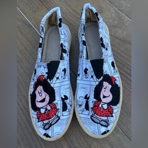 Mafalda Espadrille Canvas Shoes Size 38